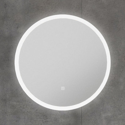 NxtGen Oregon LED 600mm Round Illuminated Bathroom Mirror with Demist Pad