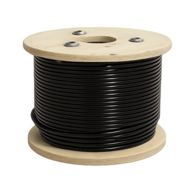 Nylon Coated Galvanised Wire Rope 7X19 3MM Coated to 4MM 100M Reel ...