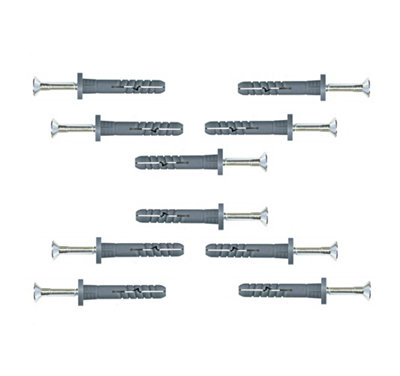Nylon Hammer Wall Plug Corall Cylindrical Window Door Frame Concrete Brick - Size 6x40mm - Pack of 100 Price Comparisons | Compare The Build