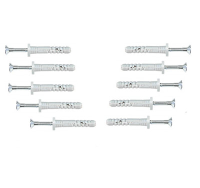 Nylon Hammer Wall Plug Corall Cylindrical Window Door Frame Concrete Brick - Size 6x40mm - Pack of 20 Price Comparisons | Compare The Build