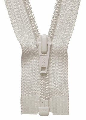NYLON O/E ZIP 41CM - Nylon Open End Zip: 41cm: Ivory - YKK
