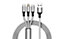 Nylon weaving one -drag three data cables three -in -one charging cable (suitable for Huawei Android apples)