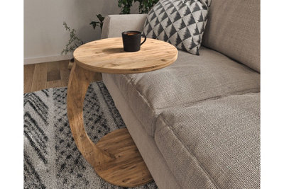 Round rolling deals coffee table