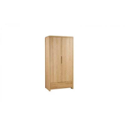 Oak Curve Combination Wardrobe