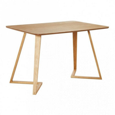 Oak Dallas Scandinavian Rectangular Dining Table, Modern Kitchen Table ...