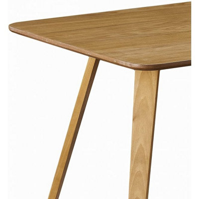 Oak Dallas Scandinavian Rectangular Dining Table, Modern Kitchen Table ...