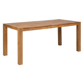 Oak Dining Table 150 x 85 cm Light Wood NATURA