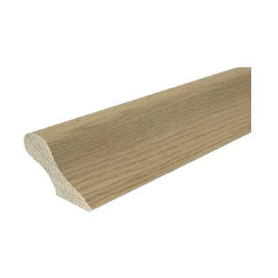 Oak Handrail Pigs Ear 2.4m Wall Mounted Handrail UK Manufactured Traditional Products Ltd at B&Q