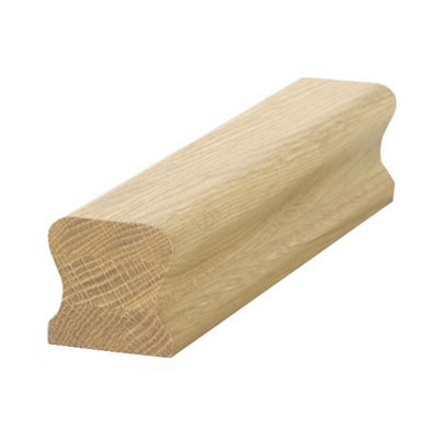 Oak Handrail THR 2.4m - No Groove UK Manufactured Traditional Products Ltd