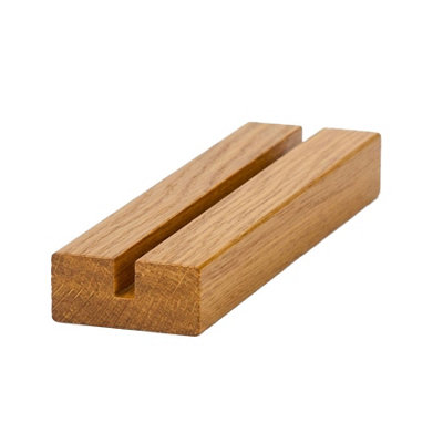 Oak Prefinished & Lacquered Baserail Modern 1.2m 10mm Groove For Glass ...