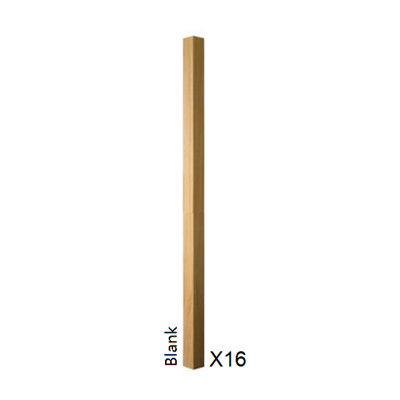 Oak Spindle Blank 41mm x 41mm x 900mm - 16 Pack UK Manufactured Traditional Products Ltd