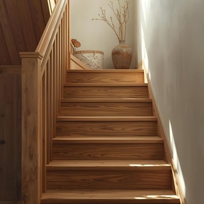 Oak Stair Cladding Tread and Reversible Riser 1000mm Pre-Finished Oak ...