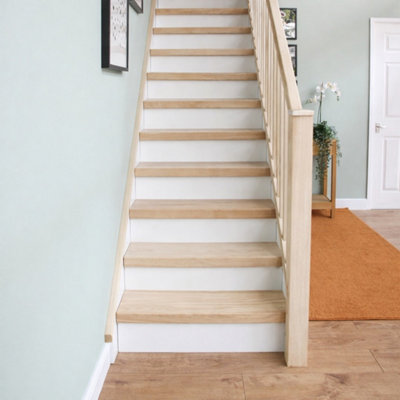 Oak Stair Cladding Tread and Reversible Riser-1000mm Unfinished Oak ...