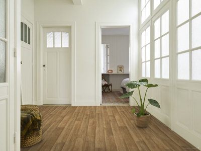 Oak Vinyl Wood Effect Vinyl Flooring 4m x 2m ( 8m2) - 4