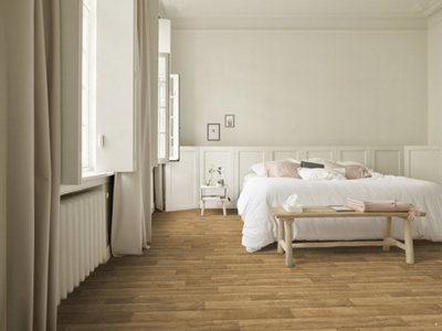 Oak Vinyl Wood Effect Vinyl Flooring 4m x 4m ( 16m2)