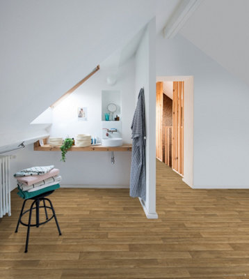 Oak Vinyl Wood Effect Vinyl Flooring 4m x 4m ( 16m2) - 4