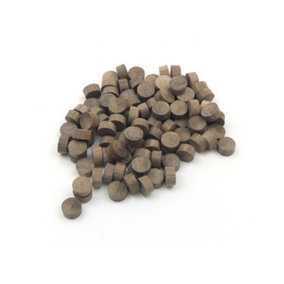 Oakcrafts - 1/2" - 12.7mm Walnut Flat Head End Grain Plug - Pack of 100