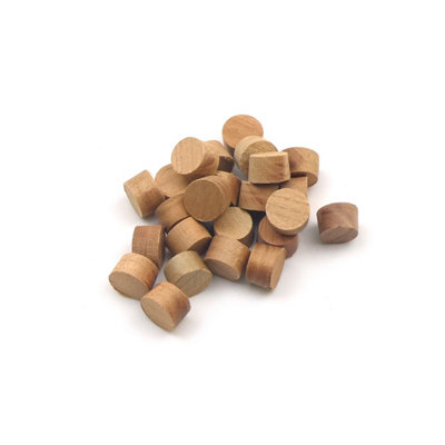 Oakcrafts - 10mm Cherry Flat Head Cross Grain Plug - Pack of 25