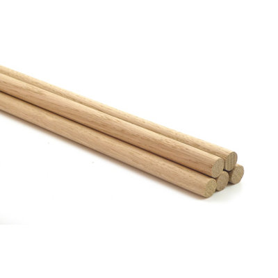 Oakcrafts - 9.5mm - 3/8" Premium Quality European Oak Dowel - 500mm Long - Pack of 5