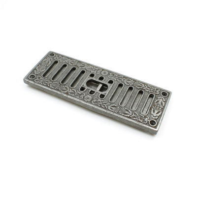 Oakcrafts - Antique Cast Iron Adjustable Sliding DALTON Air Vent - 229mm x 76mm