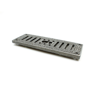 Oakcrafts - Antique Cast Iron Adjustable Sliding DALTON Air Vent - 229mm x 76mm - 3