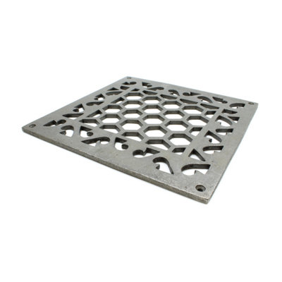 Oakcrafts - Antique Cast Iron Hexagon Air Vent Cover - 220mm - 3