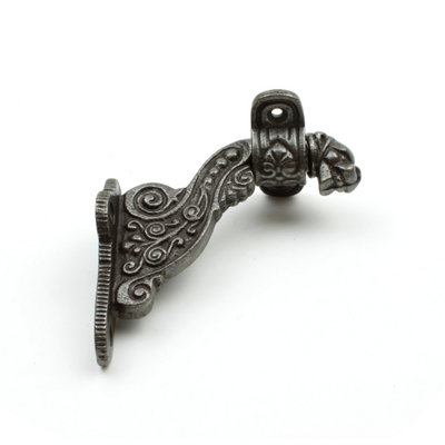 Oakcrafts - Antique Cast Iron Ornate Animal Head Handrail Bracket - 4