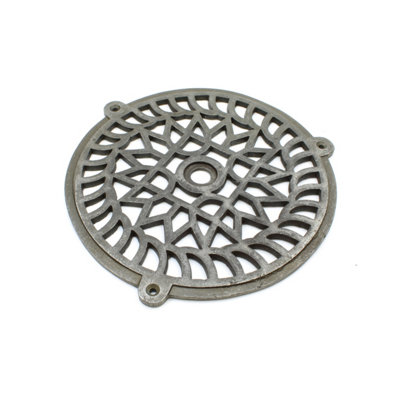 Oakcrafts - Antique Cast Iron Round Tabs Air Vent Extraction Cover - 200mm