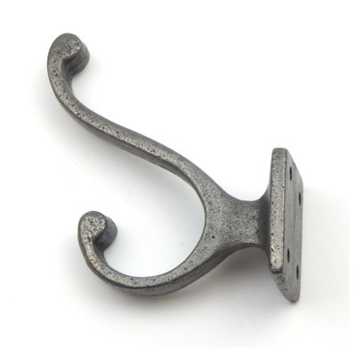 Oakcrafts - Antique Cast Iron Small Hall-Stand Coat Hook  - Pack of 4 Hooks - 4