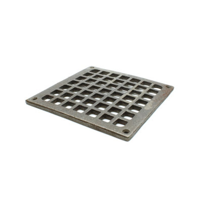 Oakcrafts - Antique Cast Iron Square Air Vent Extraction Cover - 140mm - 3