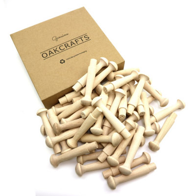 Oakcrafts - Birch Shaker Peg 3.5" - Pack of 50 - 4