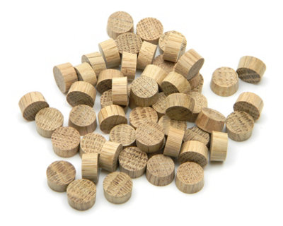 Oakcrafts - Oak Endgrain Plug 10mm - Pack of 100