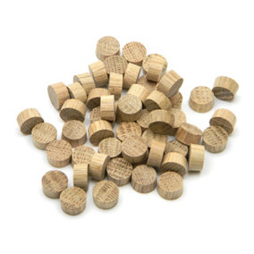 Oakcrafts - Oak Endgrain Plug 10mm - Pack of 100