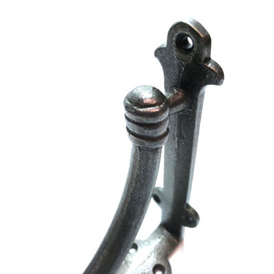 Oakcrafts - Pair of ALBION Antique Cast Iron Shelf Brackets - 140mm x 140mm - 4