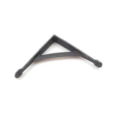 Oakcrafts - Pair of  Antique Cast Iron Gallows Shelf Brackets - 180mm x 180mm - 3