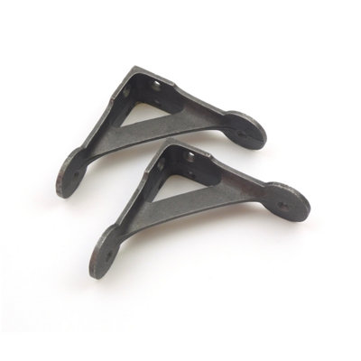 Oakcrafts - Pair of Antique Cast Iron Gallows Shelf Brackets - 90mm x 90mm