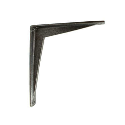 Oakcrafts - Pair of Antique Cast Iron Minimalist Vole Shelf Brackets - 170mm x 200mm - 4
