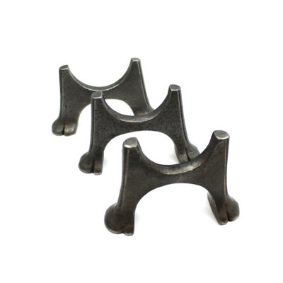 Oakcrafts - Pair of Antique Cast Iron Radiator Feet - Medium 70mm Diameter