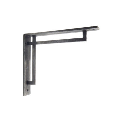 Oakcrafts - Pair of Art Deco Cast Iron Shelf Bracket - 150mm x 180mm - 3