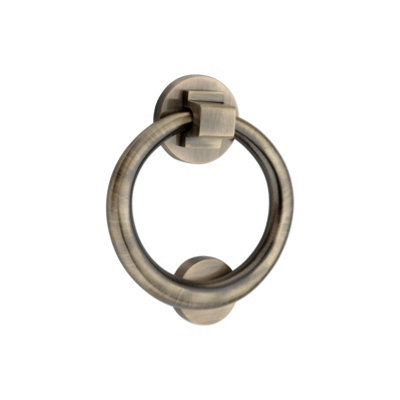 Oakcrafts - Ring Door Knocker 110mm  Antique Brass Finish Price Comparisons | Compare The Build