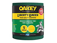 Oakey 66261116692 Liberty Green Sanding Roll 115mm x 5m Coarse 60G OAK63913
