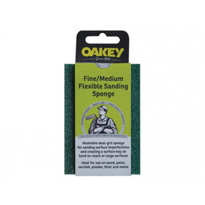 Oakey Dual-grit Flexible Sanding Sponge Multi Colour (Fine/Co)