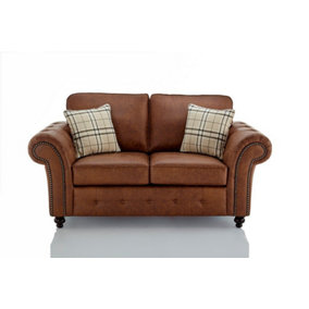 Oakland Faux Leather 2 Seater Sofa