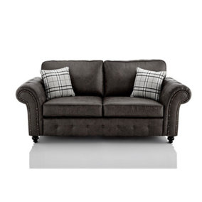 Oakland Faux Leather 3 Seater Sofa