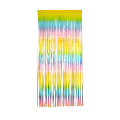 Oaktree Foil Door Curtain Pastel/Rainbow (One Size)