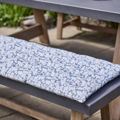Oakwood Leaf Print Indoor Outdoor Furniture Garden Bench Cushion