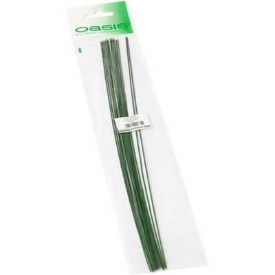 Oasis Annealed Stub Wires (Pack Of 20) Green (One Size)
