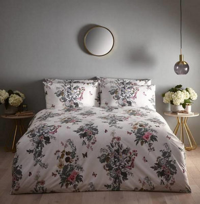 Oasis Botanical Bouquet 180TC Floral Duvet Cover Bedding Set Pillowcases