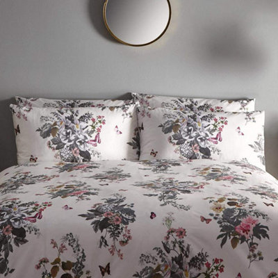 Oasis Botanical Bouquet 180TC Floral Duvet Cover Bedding Set Pillowcases