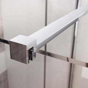 Oasis Chrome Fixed Shower Screen Support Bar - (W)1200mm Extension